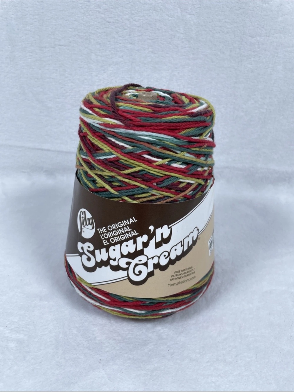 New! Lily Sugar'n Cream Cone Yarn SUMMERFIELD OMBRE 674 Yds 100% Cotton Worsted